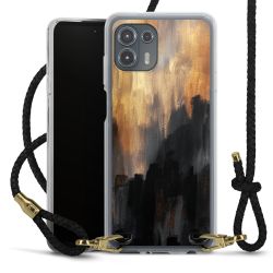 Carry Case Transparent Leather black/gold