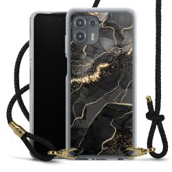 Carry Case Transparent Leather black/gold