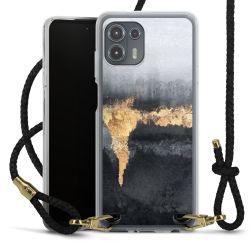 Carry Case Transparent Leather black/gold