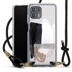 Carry Case Transparent Leather black/gold