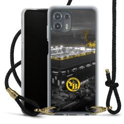 Carry Case Transparent Leather black/gold