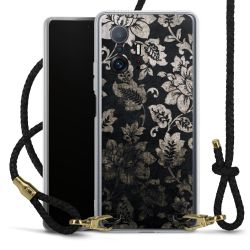 Carry Case Transparent Leather black/gold