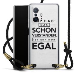 Carry Case Transparent Leder schwarz/gold