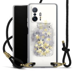 Carry Case Transparent Leather black/gold