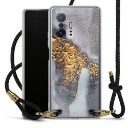 Carry Case Transparent Leather black/gold