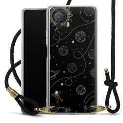 Carry Case Transparent Leather black/gold