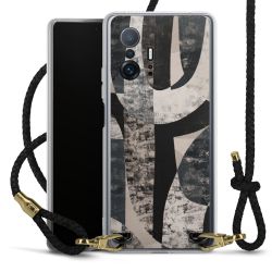 Carry Case Transparent Leather black/gold