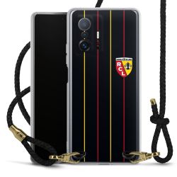 New Carry Case Transparent Leder schwarz/gold