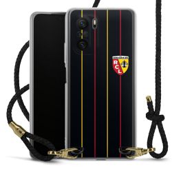 Carry Case Transparent Leder schwarz/gold