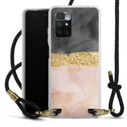 Carry Case Transparent Leder schwarz/gold