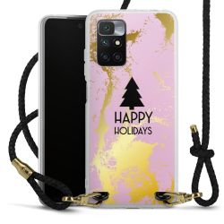 Carry Case Transparent Leather black/gold