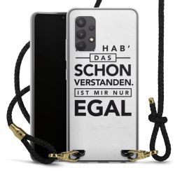 Carry Case Transparent Leder schwarz/gold