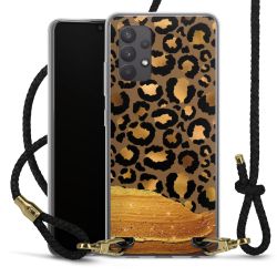 Carry Case Transparent Leather black/gold