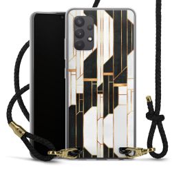 Carry Case Transparent Leather black/gold