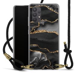 Carry Case Transparent Leather black/gold