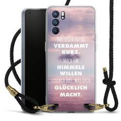 Carry Case Transparent Leder schwarz/gold