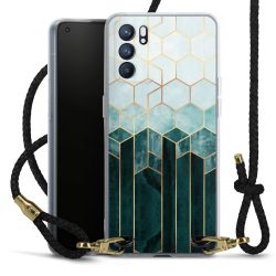 Carry Case Transparent Leather black/gold