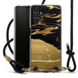 Carry Case Transparent Leather black/gold