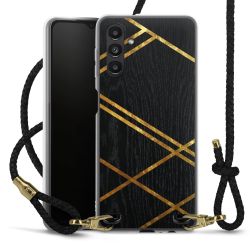 Carry Case Transparent Leather black/gold