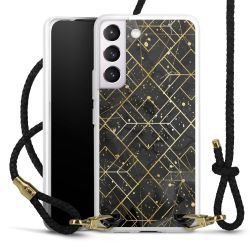 Carry Case Transparent Leather black/gold