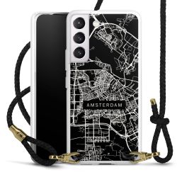 Carry Case Transparent Leather black/gold