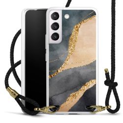 Carry Case Transparent Leather black/gold