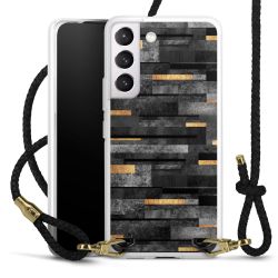 Carry Case Transparent Leather black/gold