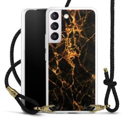 Carry Case Transparent Leather black/gold