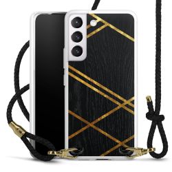 Carry Case Transparent Leather black/gold