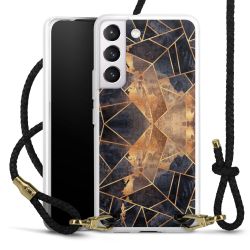 Carry Case Transparent Leather black/gold