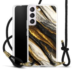 Carry Case Transparent Leather black/gold