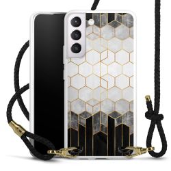 Carry Case Transparent Leather black/gold