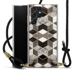 Carry Case Transparent Leather black/gold