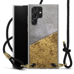 Carry Case Transparent Leather black/gold