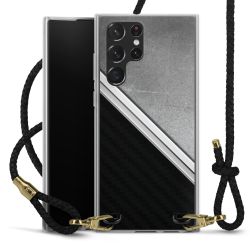 Carry Case Transparent Leather black/gold