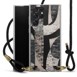 Carry Case Transparent Leather black/gold