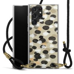 Carry Case Transparent Leather black/gold