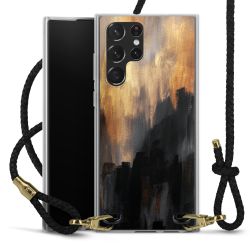 Carry Case Transparent Leather black/gold