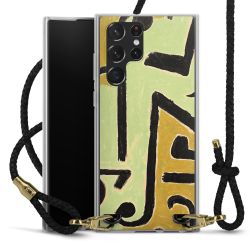 Carry Case Transparent Leather black/gold