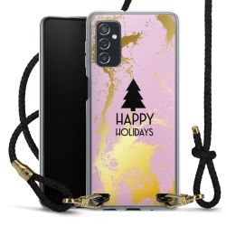 Carry Case Transparent Leather black/gold