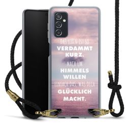 Carry Case Transparent Leder schwarz/gold