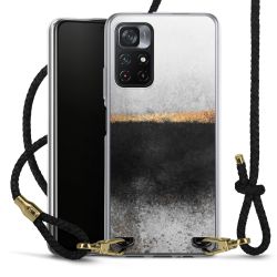 New Carry Case Transparent Leder schwarz/gold