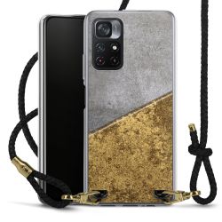 New Carry Case Transparent Leder schwarz/gold