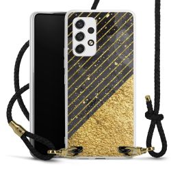 Carry Case Transparent Leather black/gold