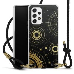 Carry Case Transparent Leather black/gold