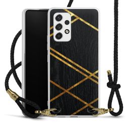 Carry Case Transparent Leather black/gold