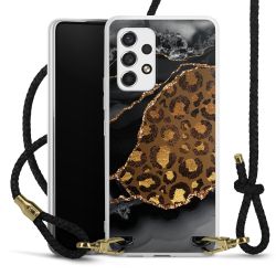 Carry Case Transparent Leather black/gold