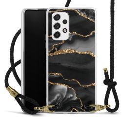 Carry Case Transparent Leather black/gold