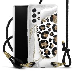 Carry Case Transparent Leather black/gold