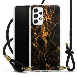 Carry Case Transparent Leather black/gold